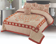 Velvet jacquard Bedsheet —5 Pcs Set— VJD 070