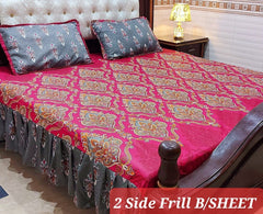 Frill King Size Bed Sheet Set 28