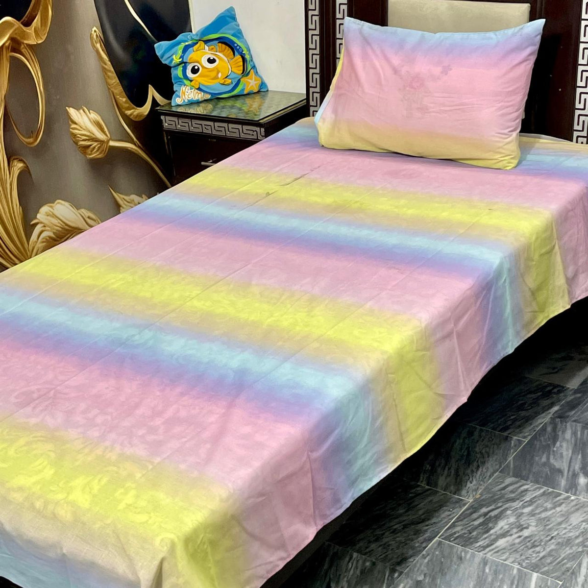 4 Pcs KIDS Single Pair Bedsheets (2x single bed sheets) KIDS 769