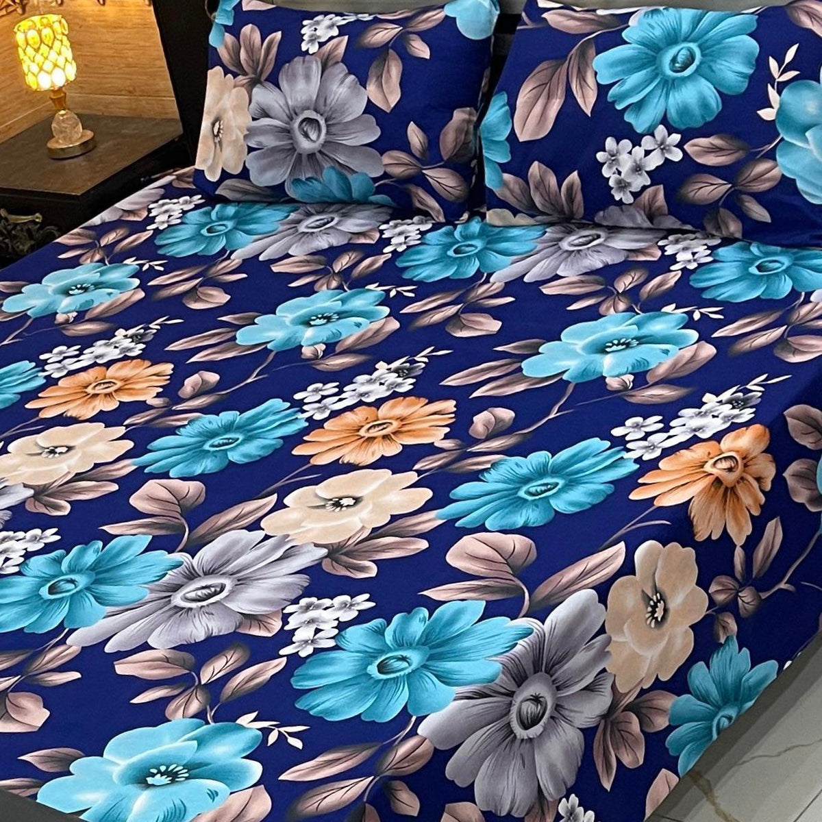 Cotton Satin King Size Bed Sheet STN 037