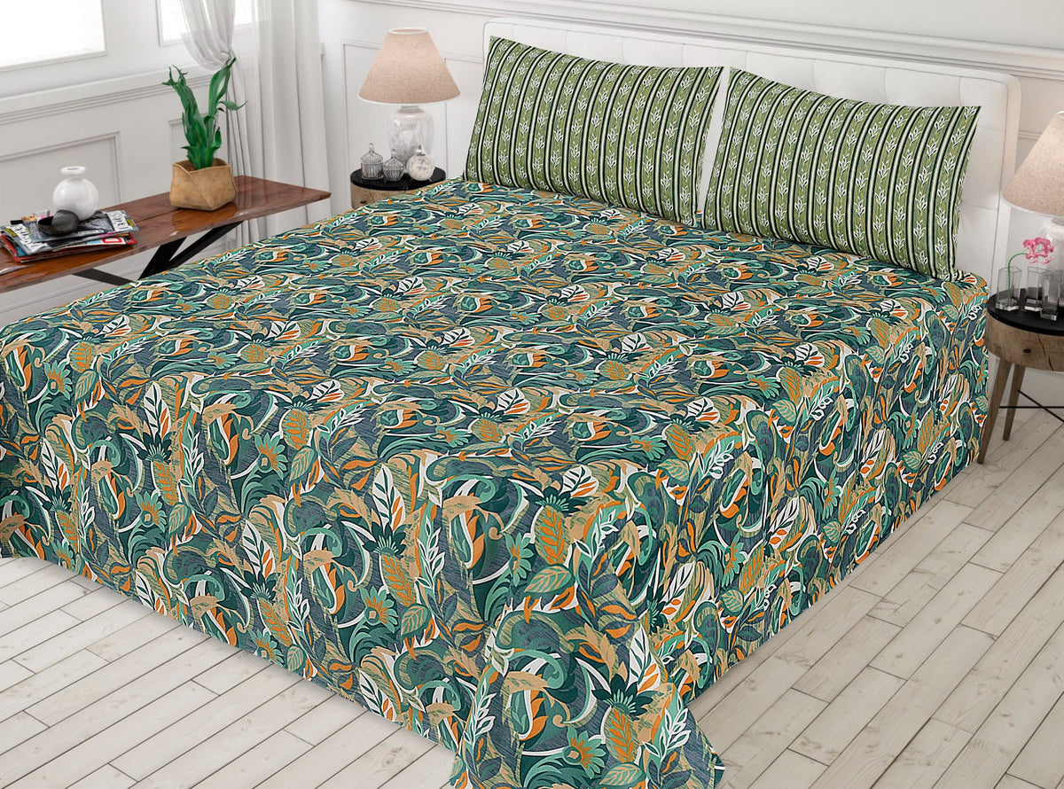 3 Pcs Cotton Bed sheet B 130