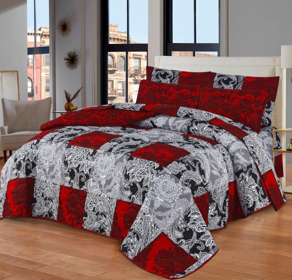7 Pcs Comforter Set King Size Design KCC 87